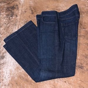 J Crew Denim Wide Leg Trouser Jeans Size 31